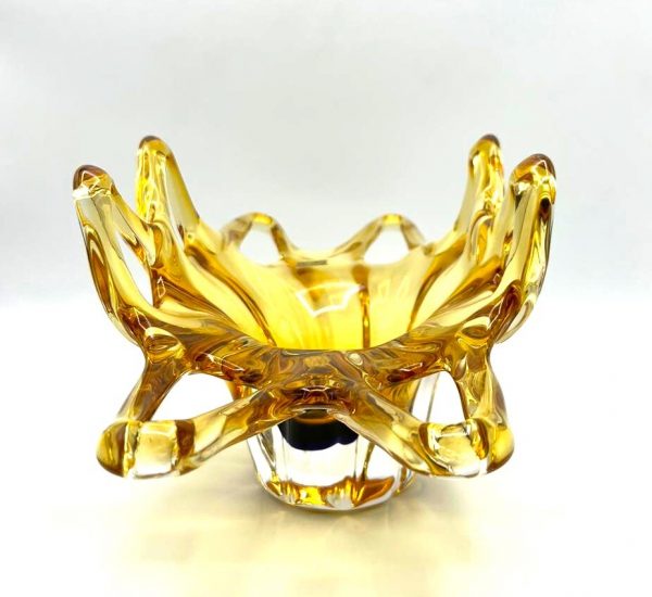 Massiv Schüssel Amber-Dunkelblau