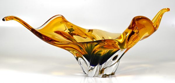 Schüssel amber, dunkelblau