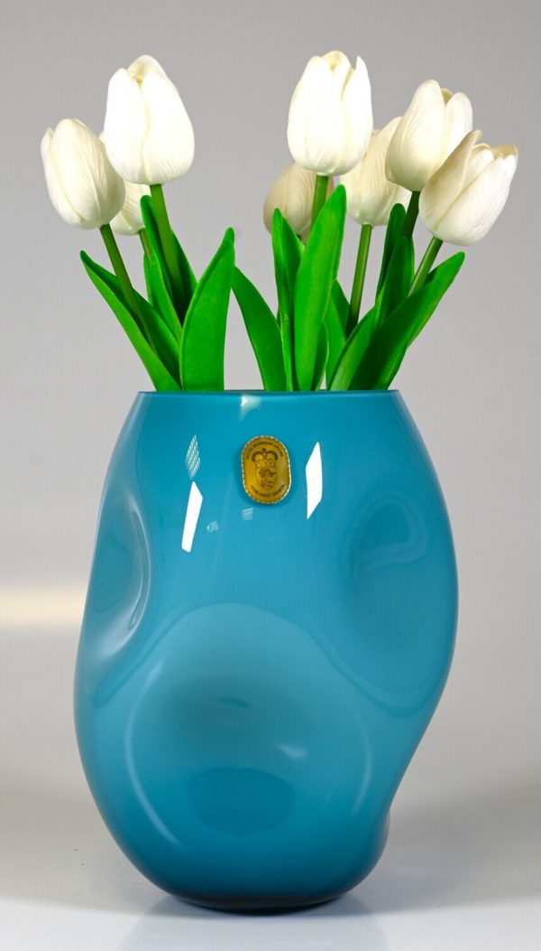 Vase triplex zerquetscht , aquamarin – Bild 2