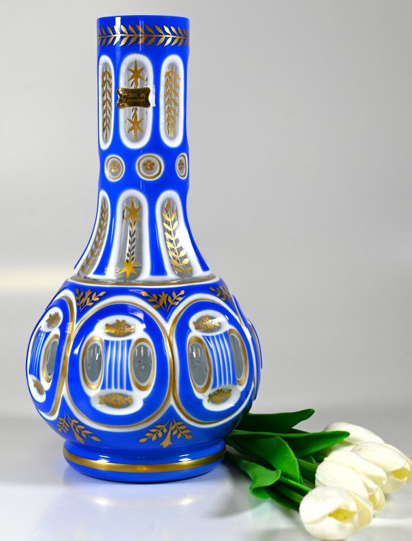 Vase / Wasserpfeifevase dunkelblau, massiv – Bild 3