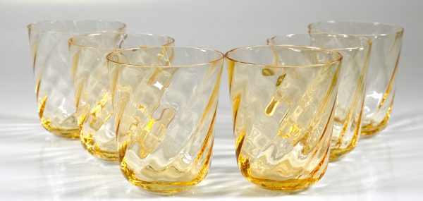 Gläser amber , 6STK.