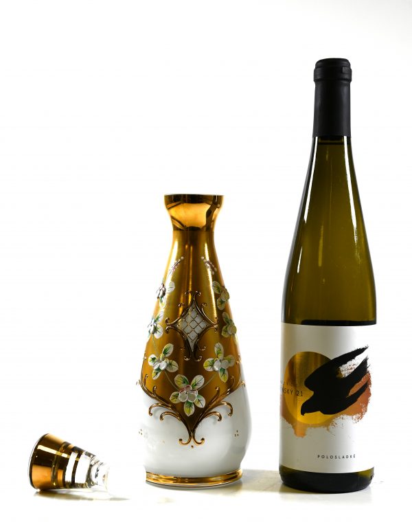 Karaffe weiß-gold – Bild 3