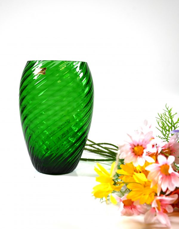 Vase dunkelgrün Marika – Bild 2