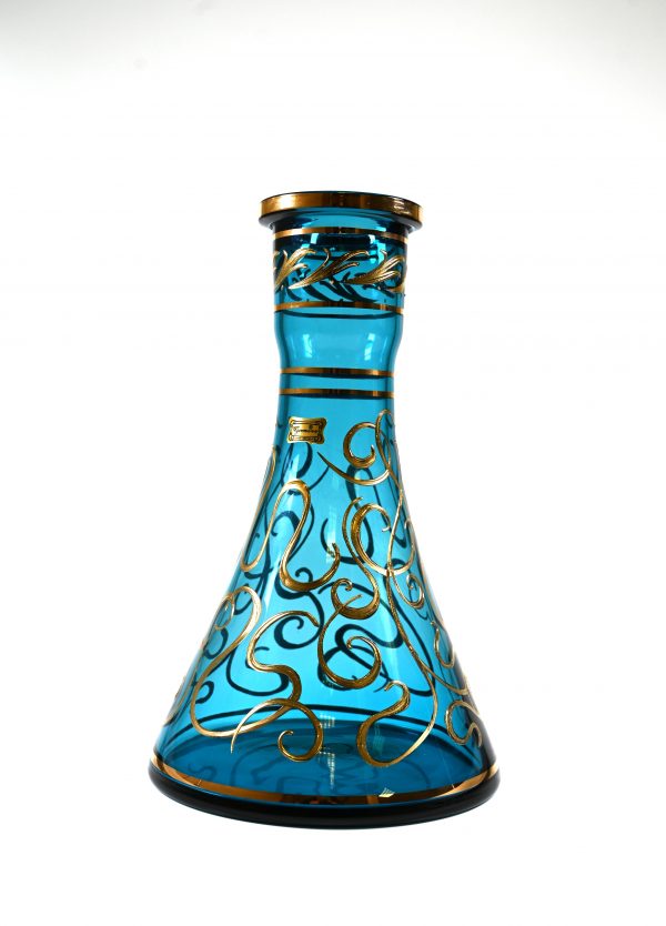 Vase/Wasserpfeifevase, Aquamarin